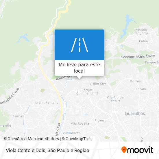 Viela Cento e Dois mapa