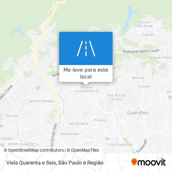 Viela Quarenta e Seis mapa