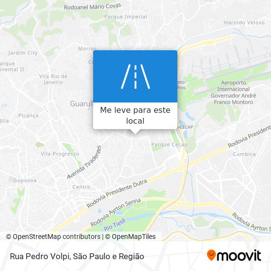 Rua Pedro Volpi mapa