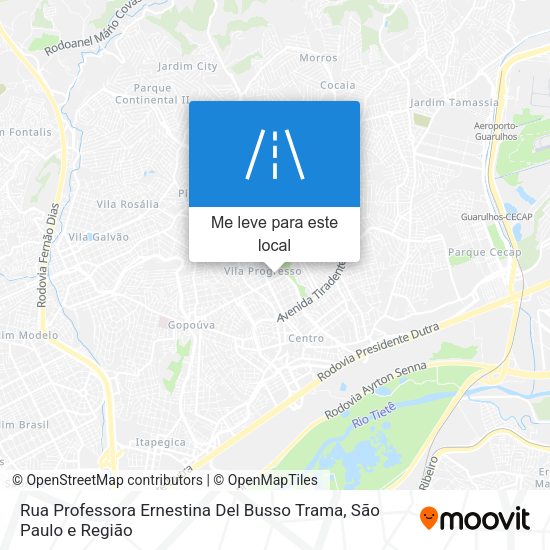 Rua Professora Ernestina Del Busso Trama mapa