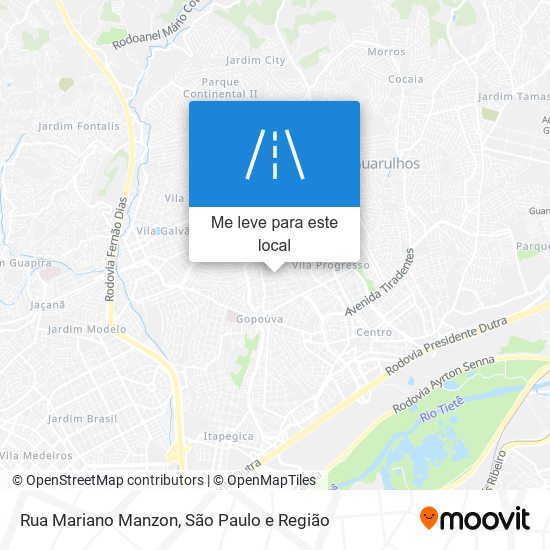 Rua Mariano Manzon mapa