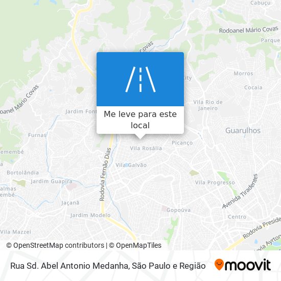 Rua Sd. Abel Antonio Medanha mapa