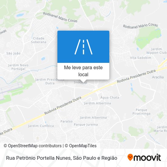 Rua Petrônio Portella Nunes mapa
