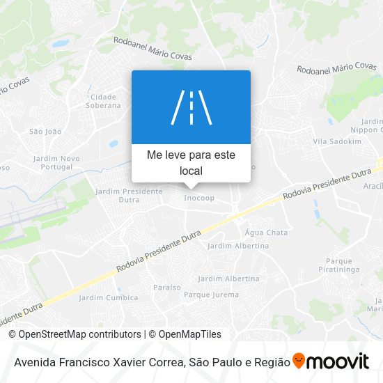 Avenida Francisco Xavier Correa mapa