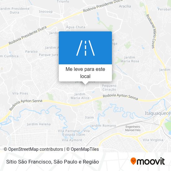 Sítio São Francisco mapa