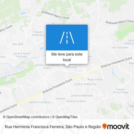 Rua Hermínia Francisca Ferreira mapa