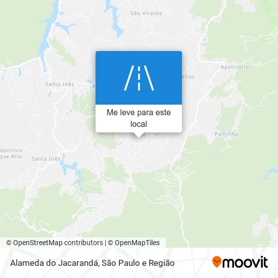 Alameda do Jacarandá mapa