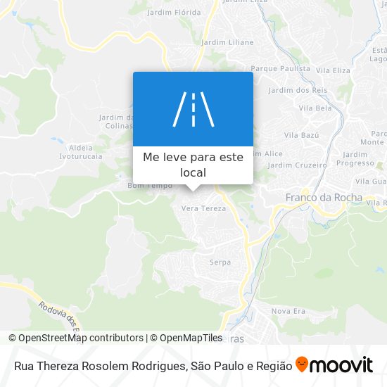 Rua Thereza Rosolem Rodrigues mapa