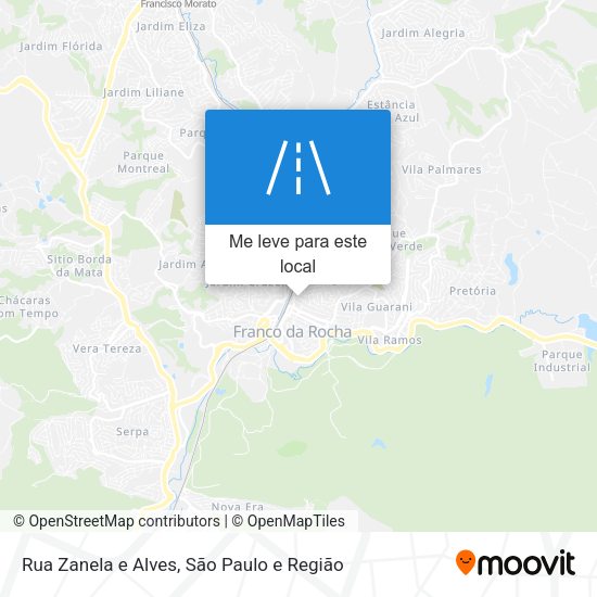 Rua Zanela e Alves mapa