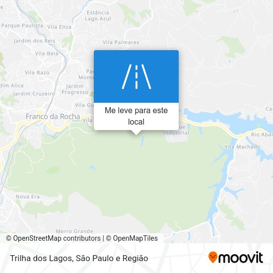 Trilha dos Lagos mapa