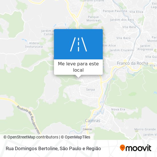 Rua Domingos Bertoline mapa