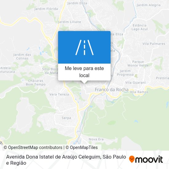 Avenida Dona Istatel de Araújo Celeguim mapa