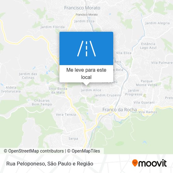 Rua Peloponeso mapa