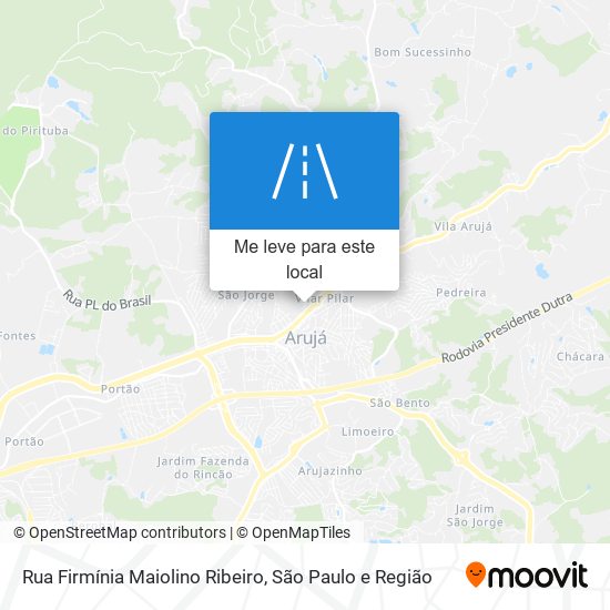 Rua Firmínia Maiolino Ribeiro mapa