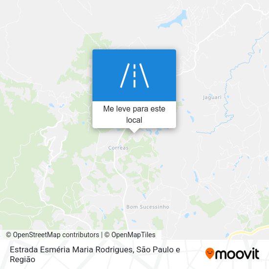 Estrada Esméria Maria Rodrigues mapa