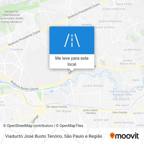 Viaducto José Busto Tenório mapa