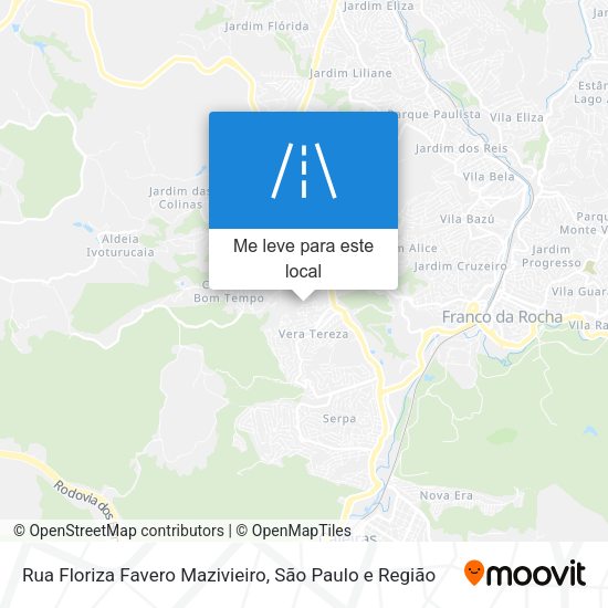 Rua Floriza Favero Mazivieiro mapa