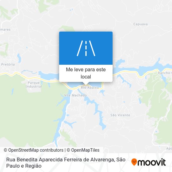 Rua Benedita Aparecida Ferreira de Alvarenga mapa