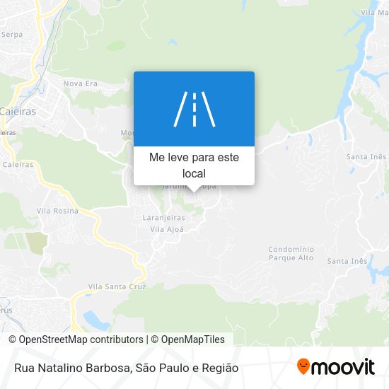 Rua Natalino Barbosa mapa