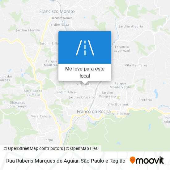 Rua Rubens Marques de Aguiar mapa