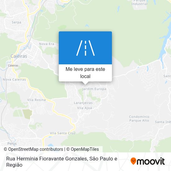 Rua Hermínia Fioravante Gonzales mapa