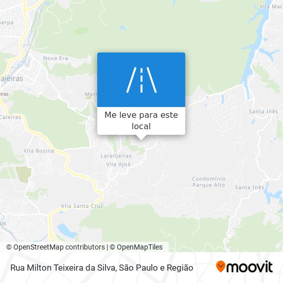 Rua Milton Teixeira da Silva mapa