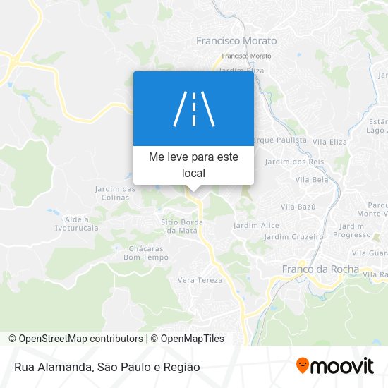 Rua Alamanda mapa