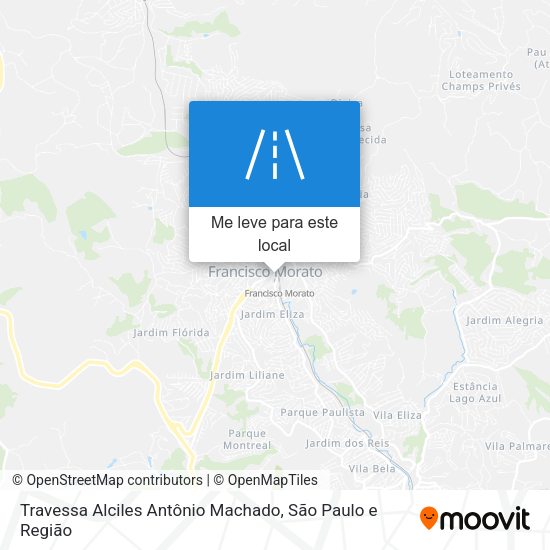 Travessa Alciles Antônio Machado mapa