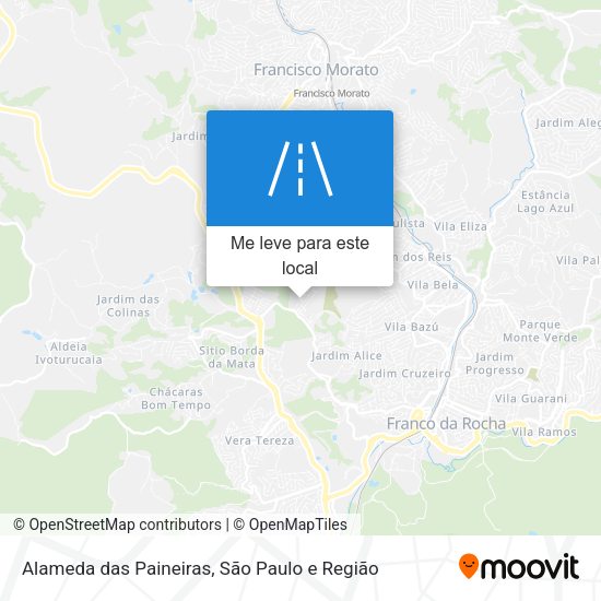 Alameda das Paineiras mapa