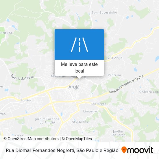 Rua Diomar Fernandes Negretti mapa