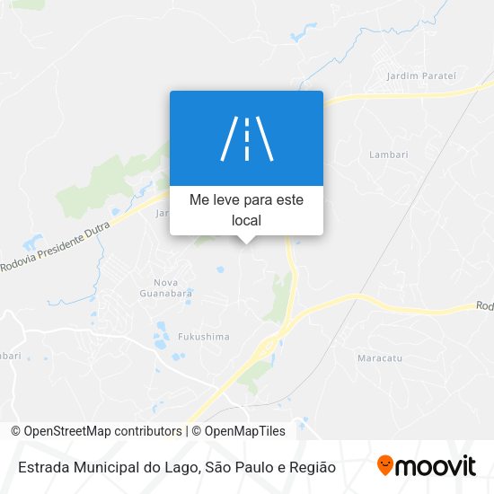 Estrada Municipal do Lago mapa