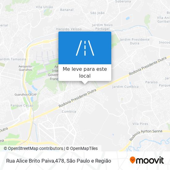 Rua Alice Brito Paiva,478 mapa