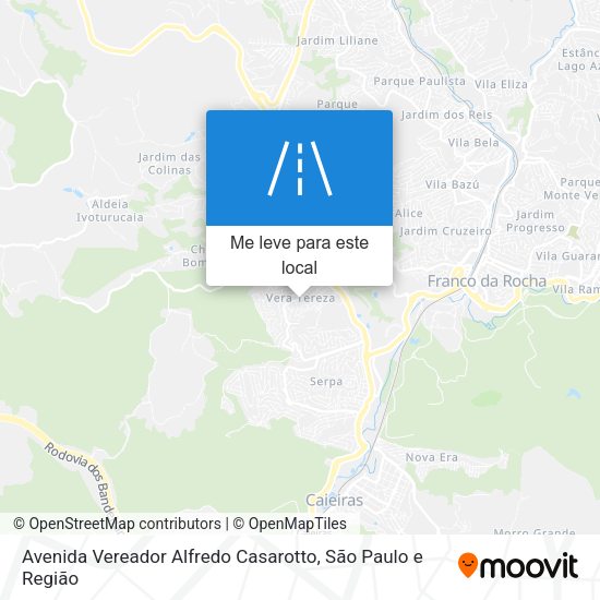 Avenida Vereador Alfredo Casarotto mapa