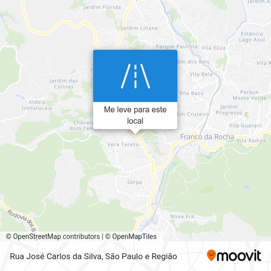 Rua José Carlos da Silva mapa