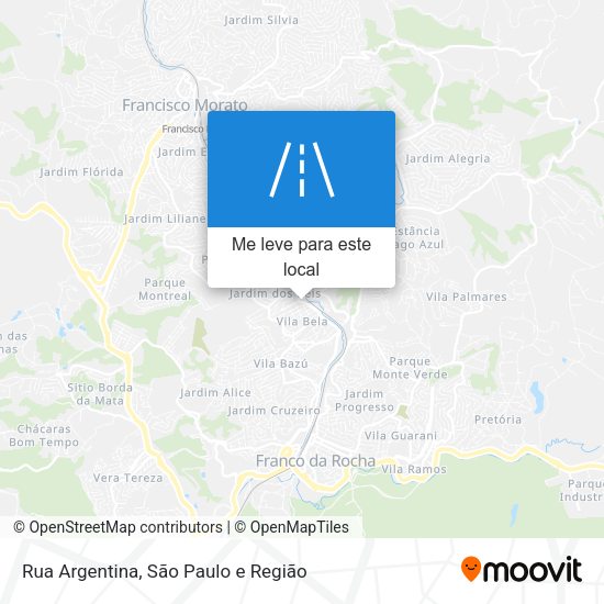 Rua Argentina mapa