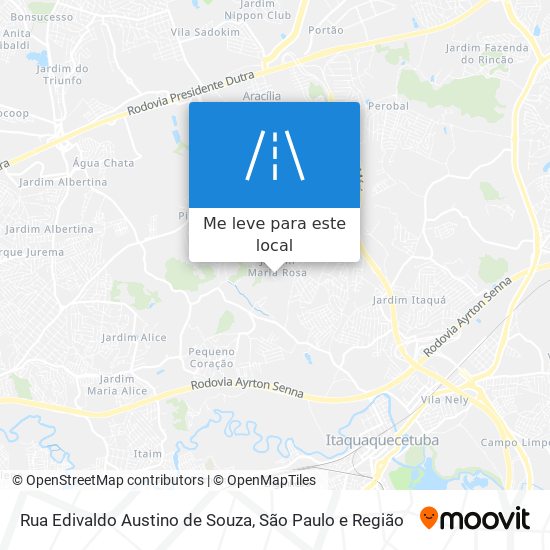 Rua Edivaldo Austino de Souza mapa