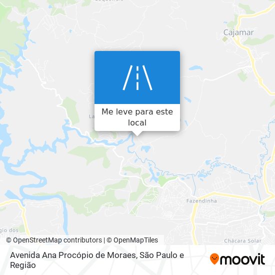 Avenida  Ana Procópio de Moraes mapa