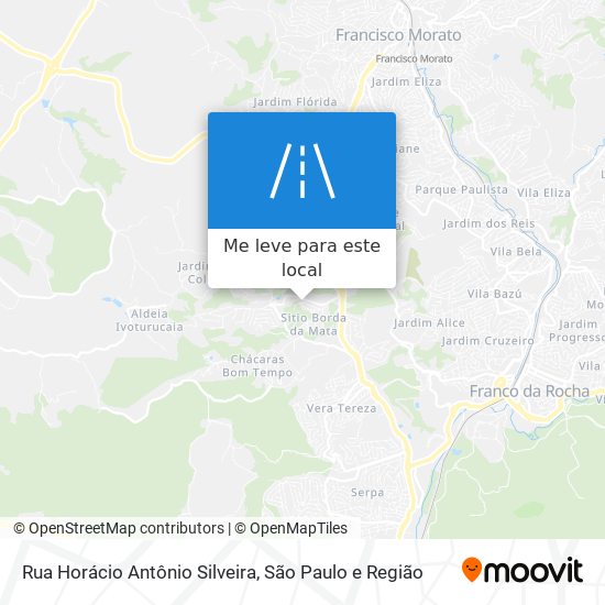 Rua Horácio Antônio Silveira mapa