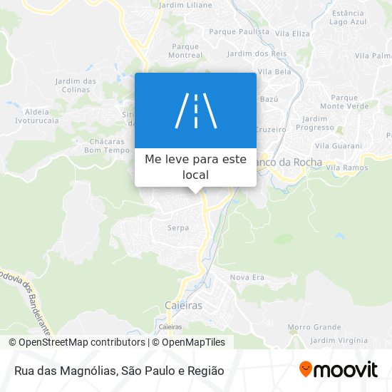 Rua das Magnólias mapa