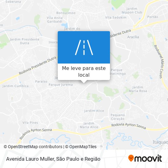 Avenida Lauro Muller mapa