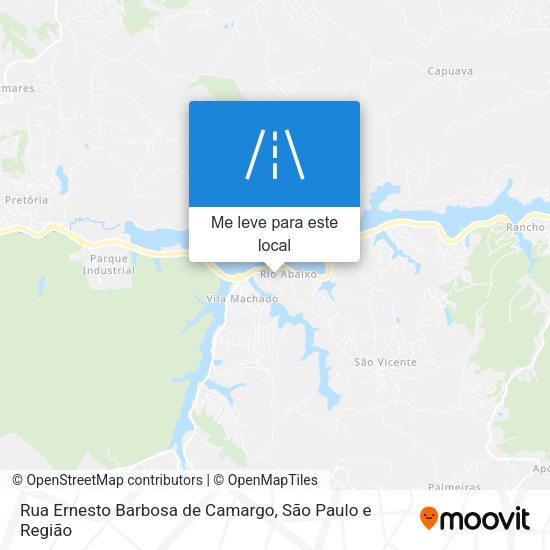 Rua Ernesto Barbosa de Camargo mapa
