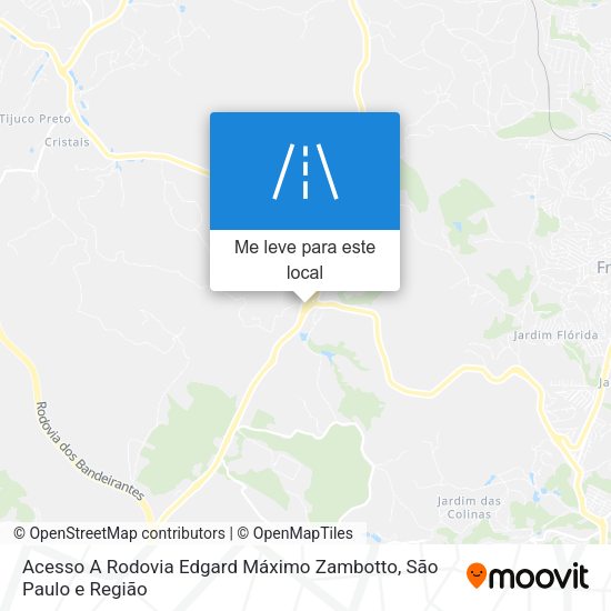 Acesso A Rodovia Edgard Máximo Zambotto mapa