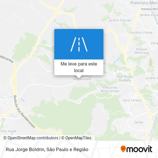 Rua Jorge Boldrin mapa