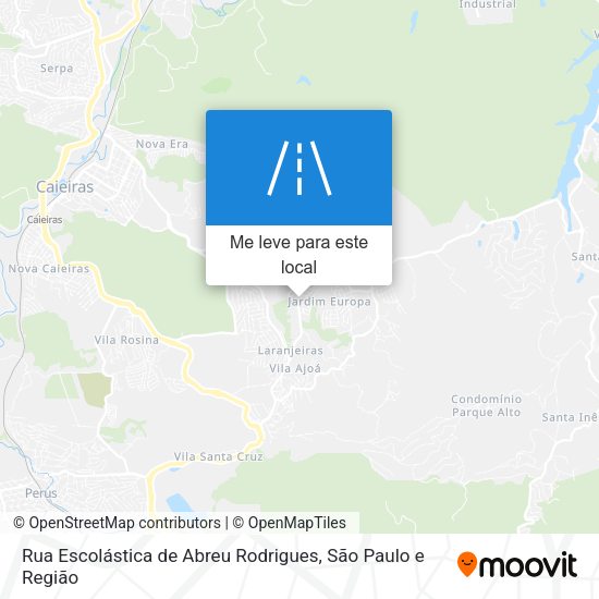Rua Escolástica de Abreu Rodrigues mapa