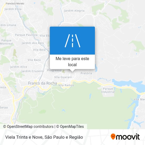 Viela Trinta e Nove mapa