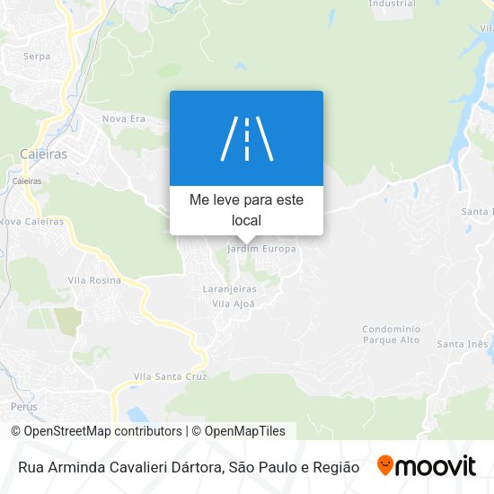Rua Arminda Cavalieri Dártora mapa