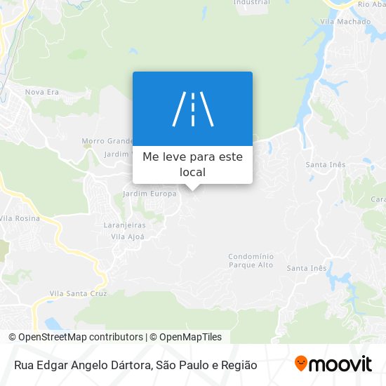 Rua Edgar Angelo Dártora mapa