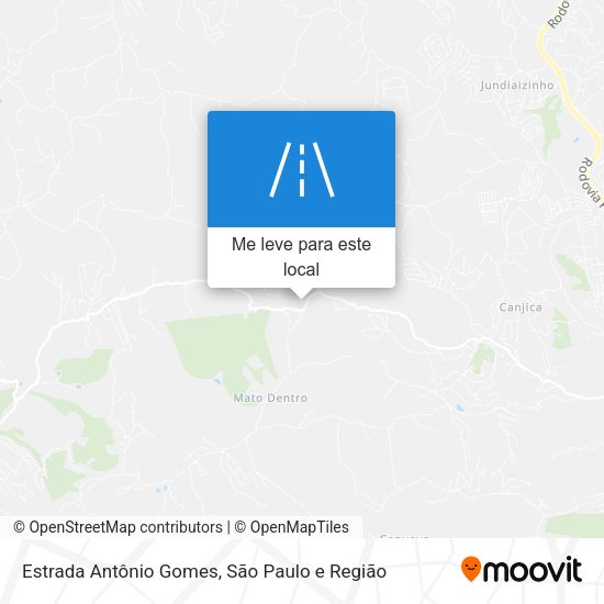 Estrada Antônio Gomes mapa