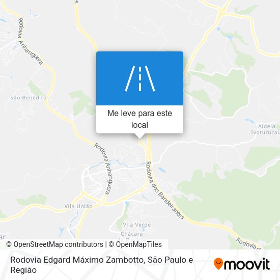 Rodovia Edgard Máximo Zambotto mapa