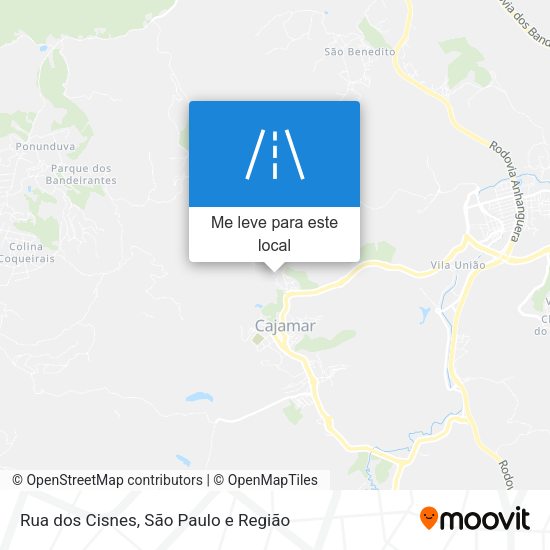 Rua dos Cisnes mapa